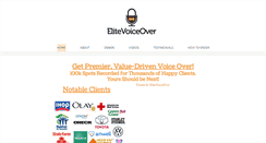 Desktop Screenshot of elitevoiceover.com