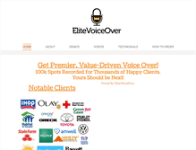 Tablet Screenshot of elitevoiceover.com